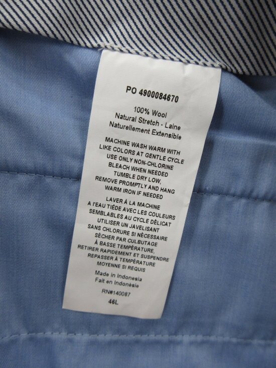 Hart Schaffner Marx Pants 46L Wool Performance Comfort Chicago Fit NEW - Picture 12 of 13